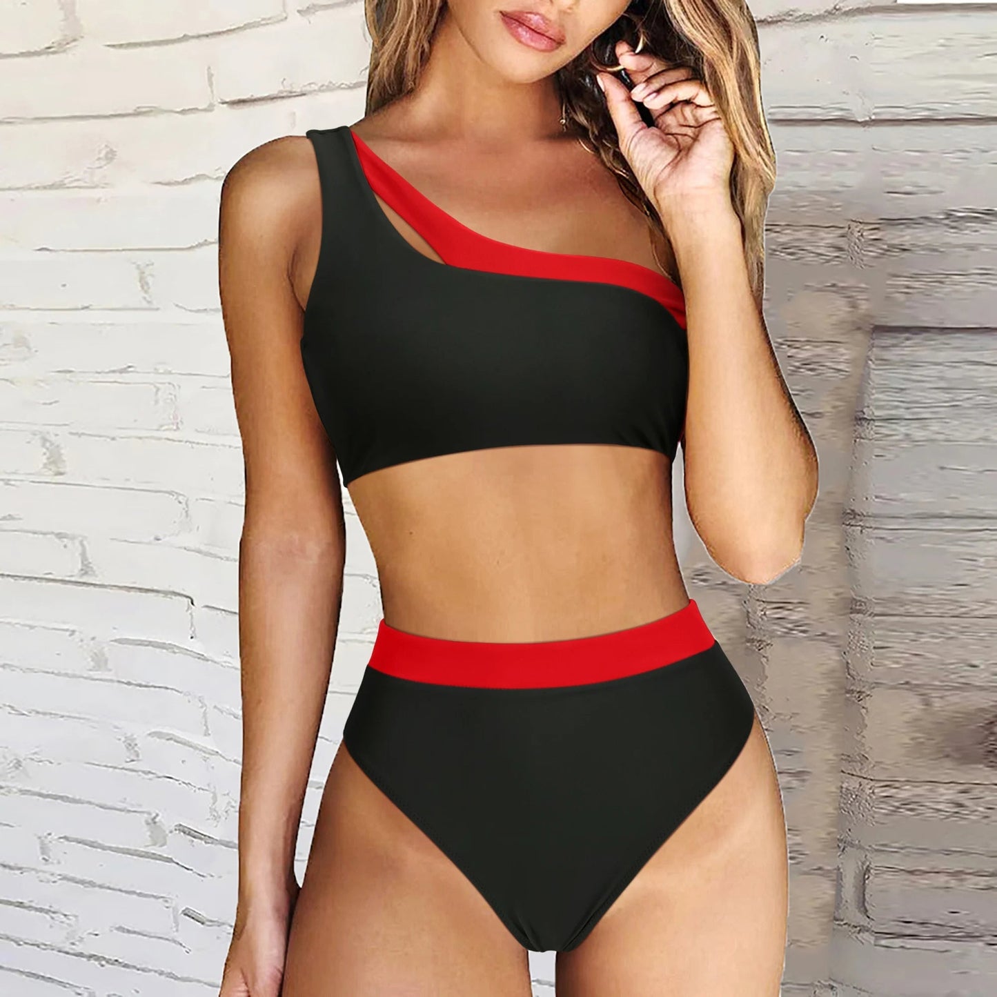 Ondalyn | Schouderloze stralende bikini