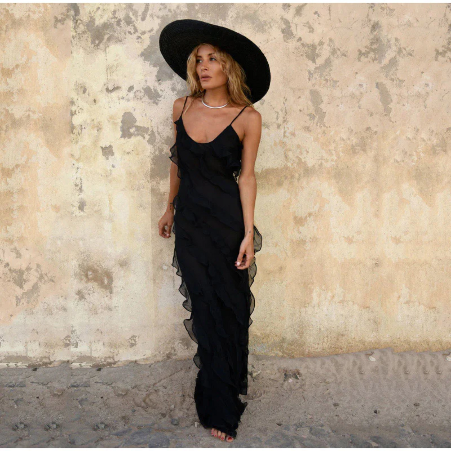 Auristelle | Maxi jurk met ruffles