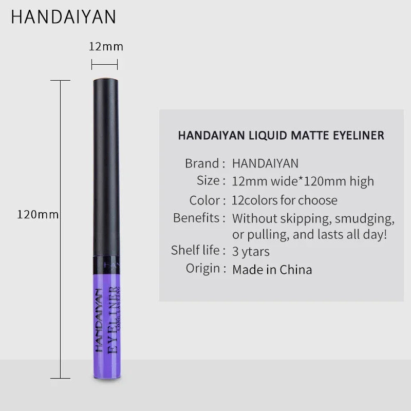 ColorfulLiner | 12 kleuren vloeibare eyeliner