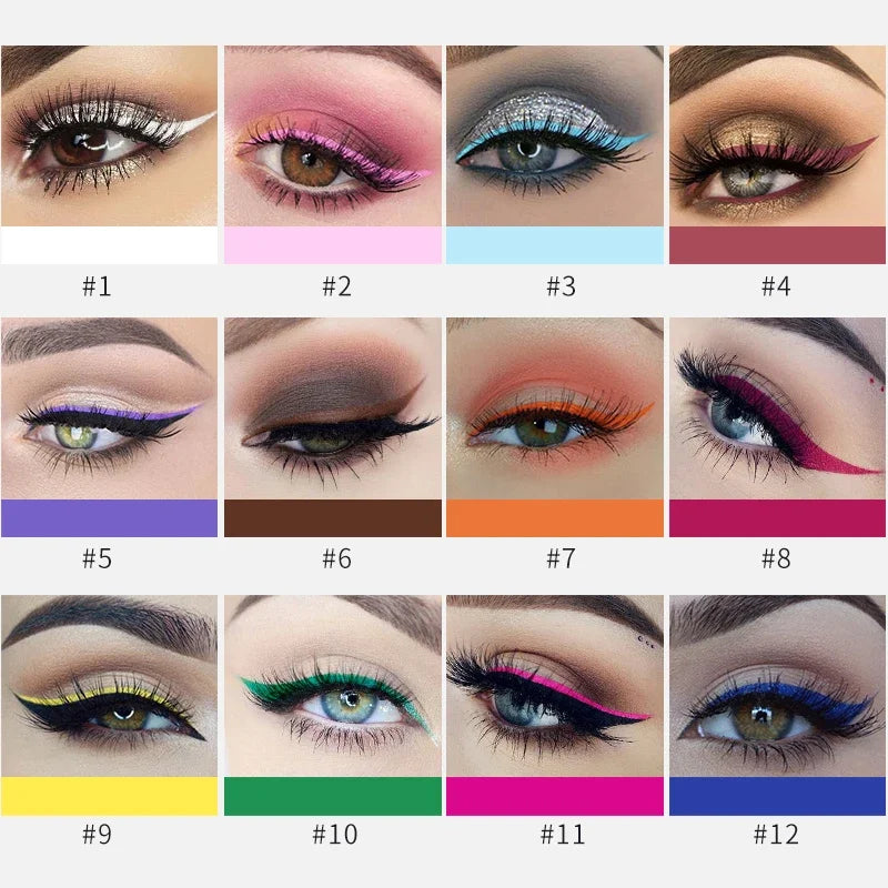 ColorfulLiner | 12 kleuren vloeibare eyeliner