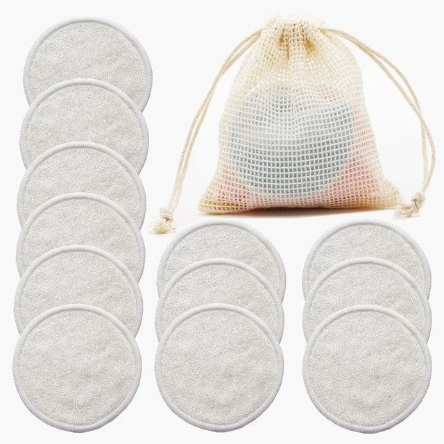 Reusable CottonPads | 12 stuks herbruikbare katoenen onderleggers