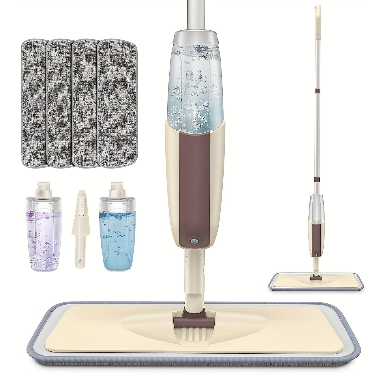 GlideMop | 360° Spray Mop met Herbruikbare Microvezel Pads