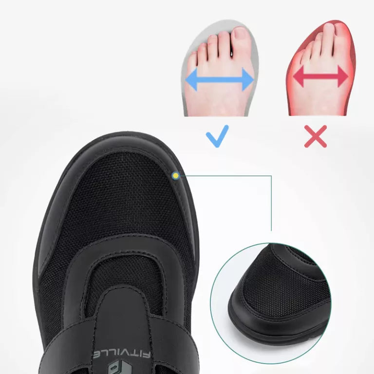 Solevida | Wide-Fit orthopedische diabetische schoenen voor mannen