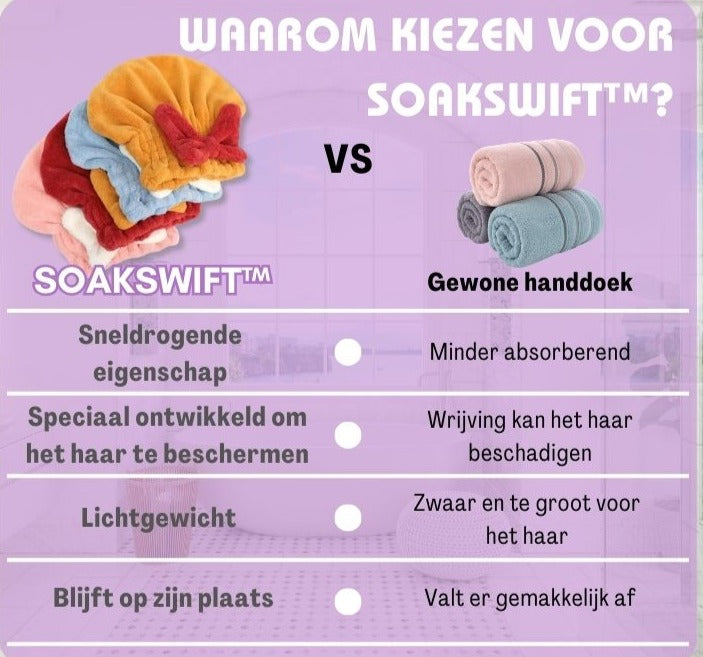 SoakSwift | Droog je haar snel in slechts een paar minuten!