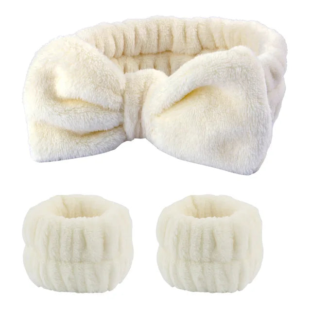 BowTowel | Huidverzorging Hoofdband Polsband Set