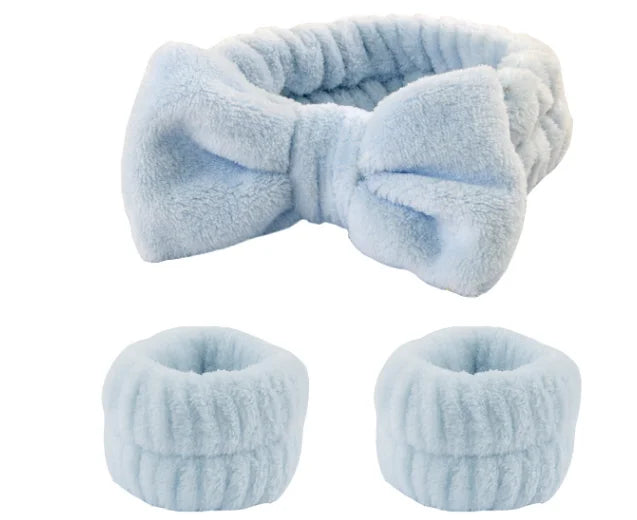 BowTowel | Huidverzorging Hoofdband Polsband Set