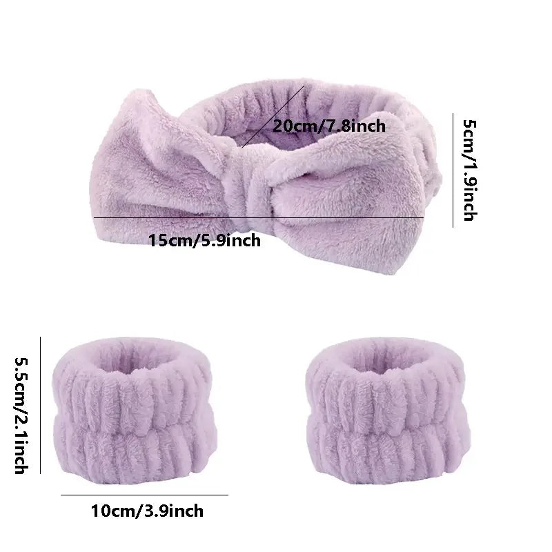 BowTowel | Huidverzorging Hoofdband Polsband Set
