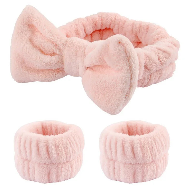 BowTowel | Huidverzorging Hoofdband Polsband Set