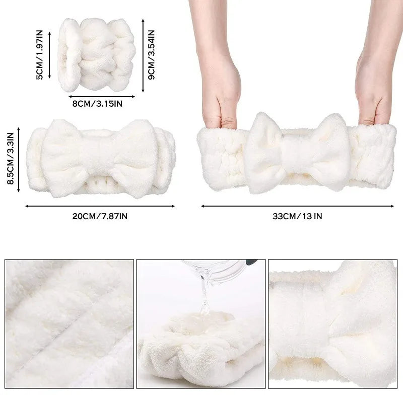 BowTowel | Huidverzorging Hoofdband Polsband Set