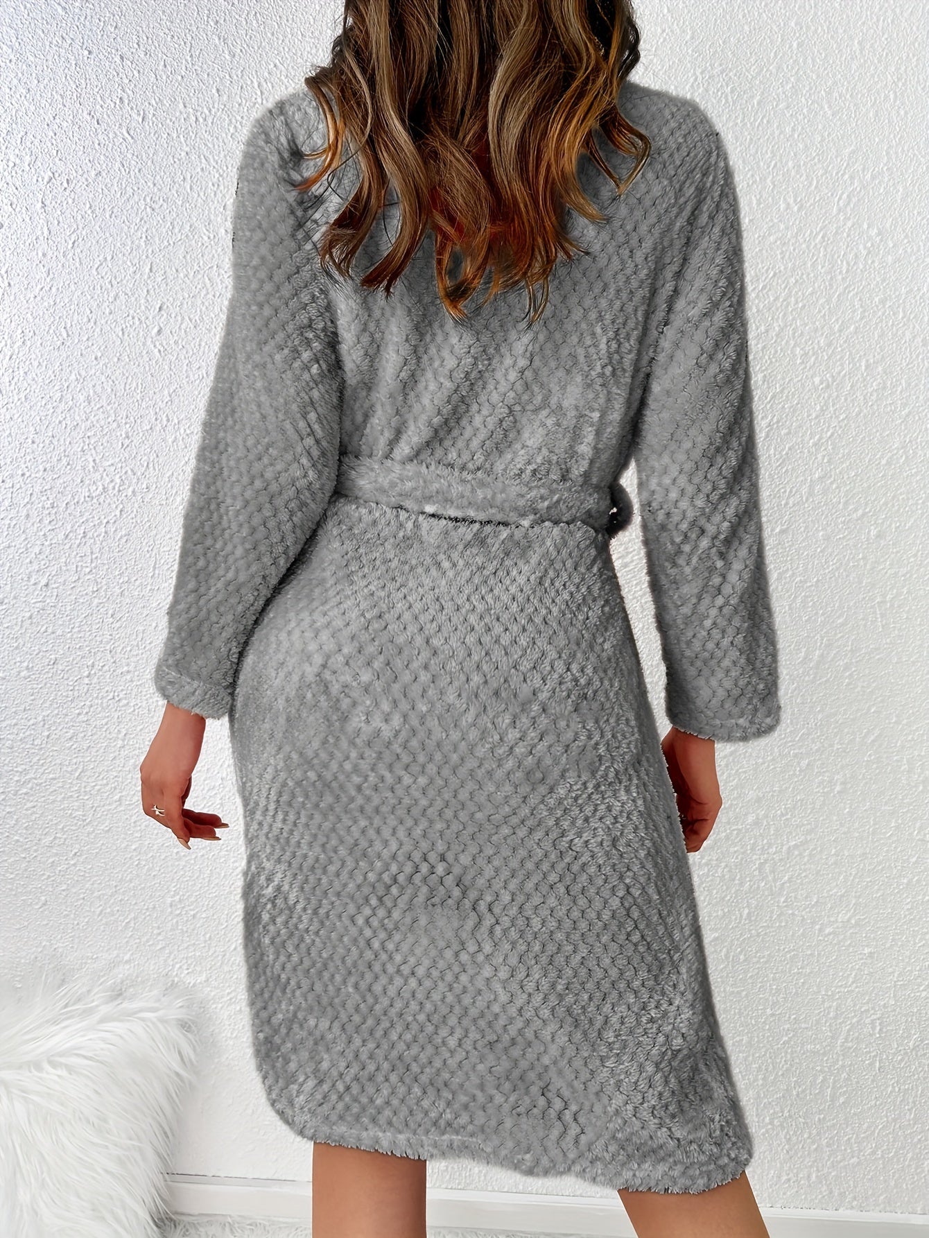 Matilda | Met fleece gevoerde damesbadjas