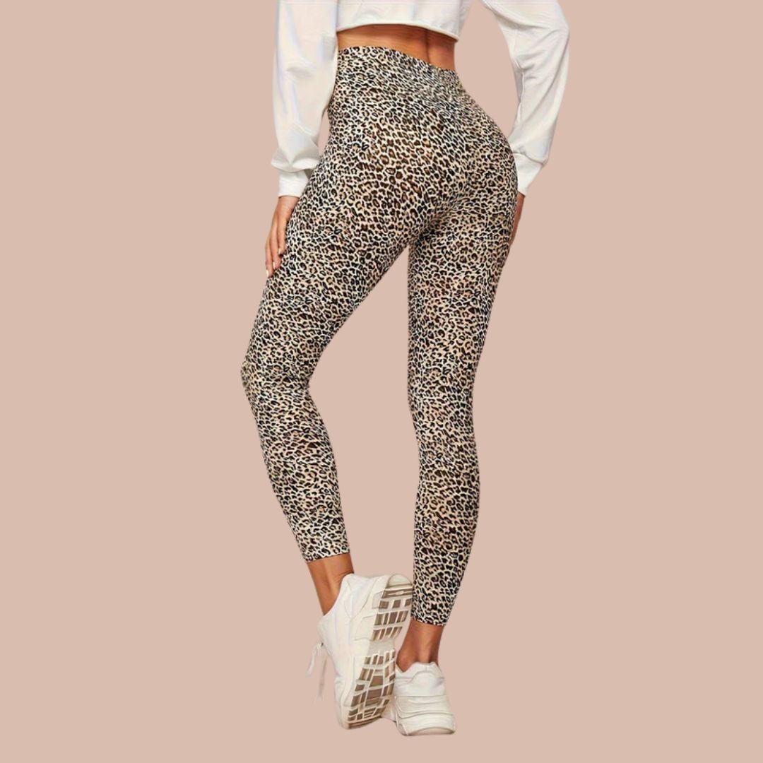 Luna | Legging met luipaardprint en hoge taille