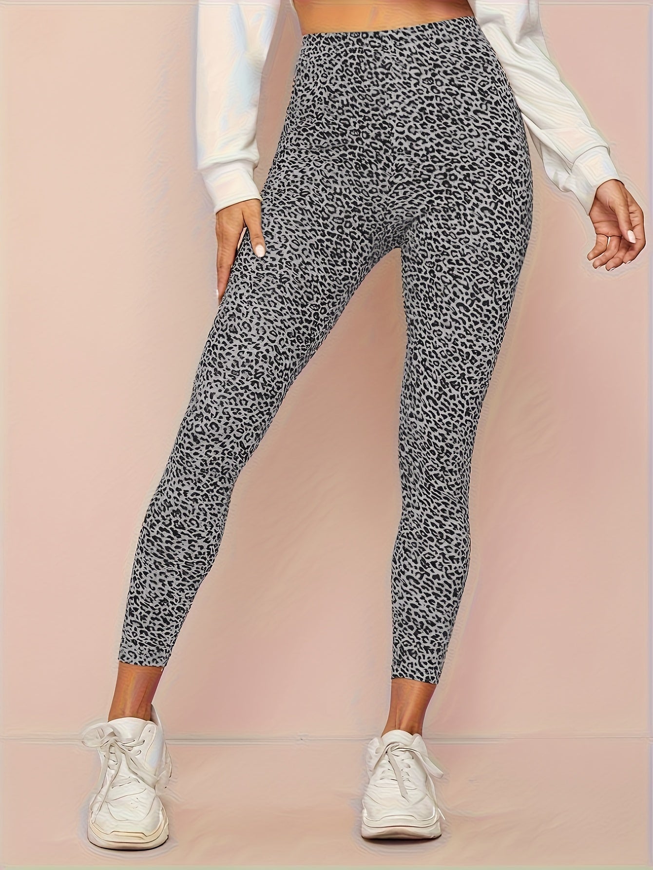 Luna | Legging met luipaardprint en hoge taille