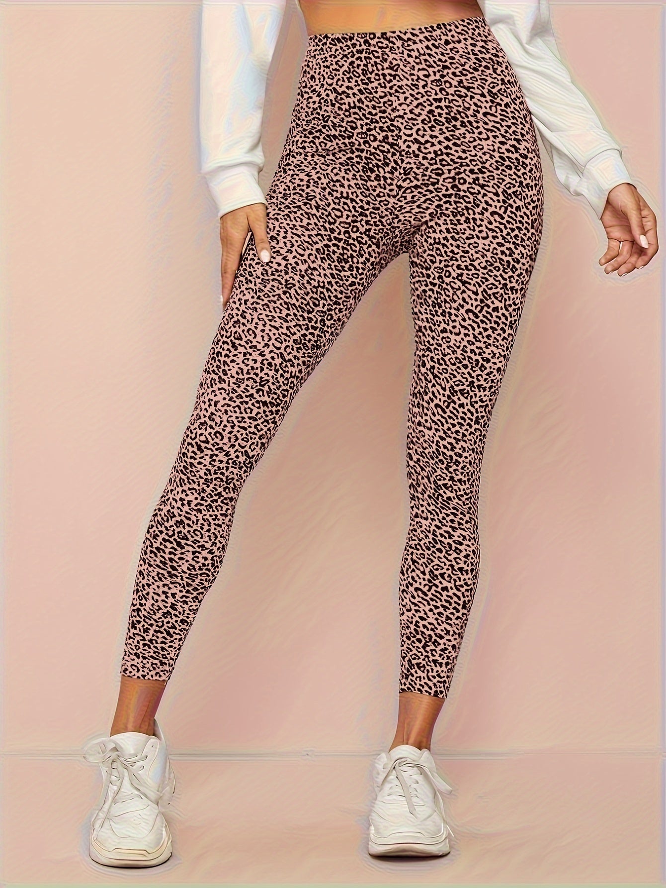 Luna | Legging met luipaardprint en hoge taille