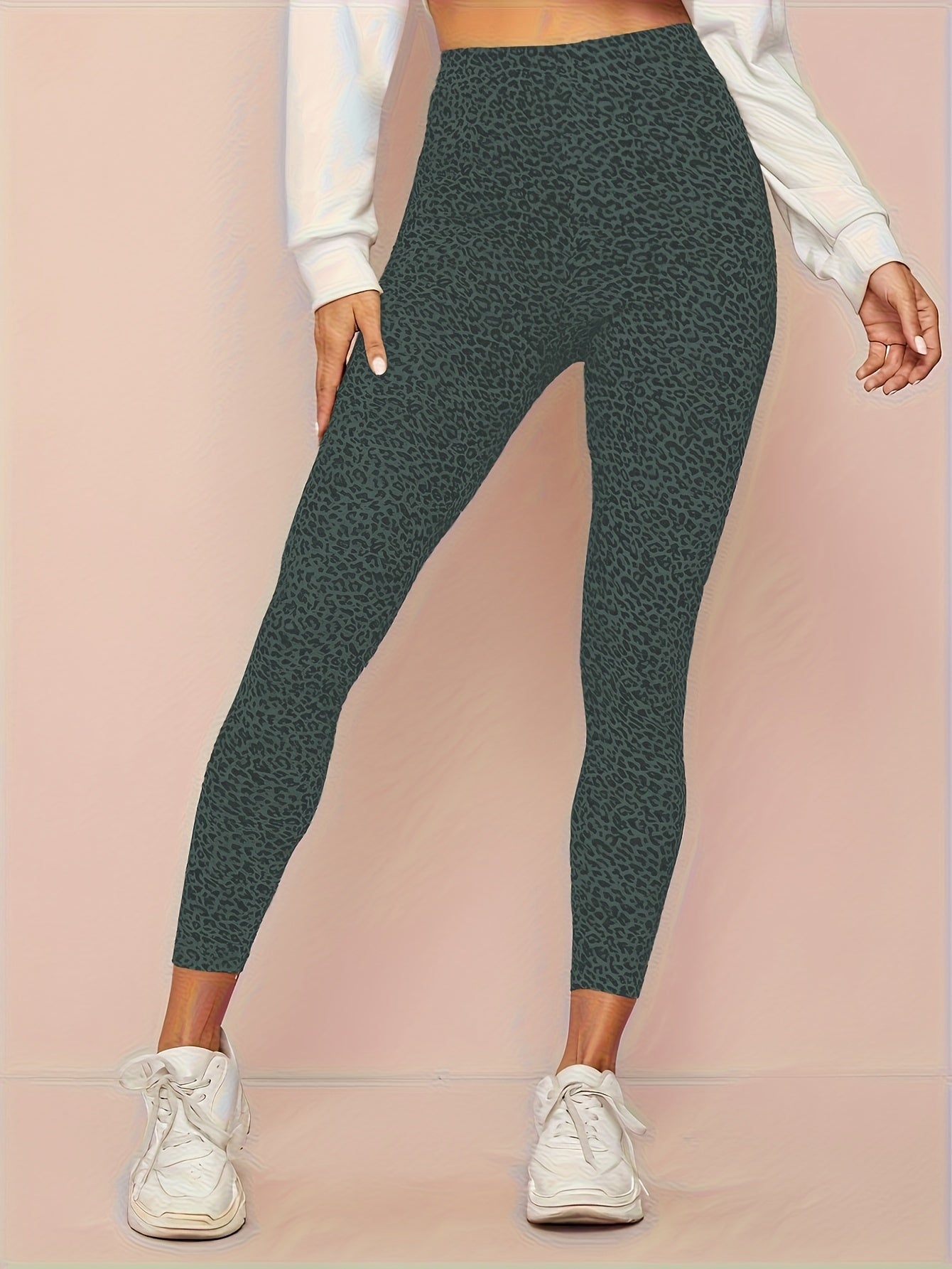 Luna | Legging met luipaardprint en hoge taille
