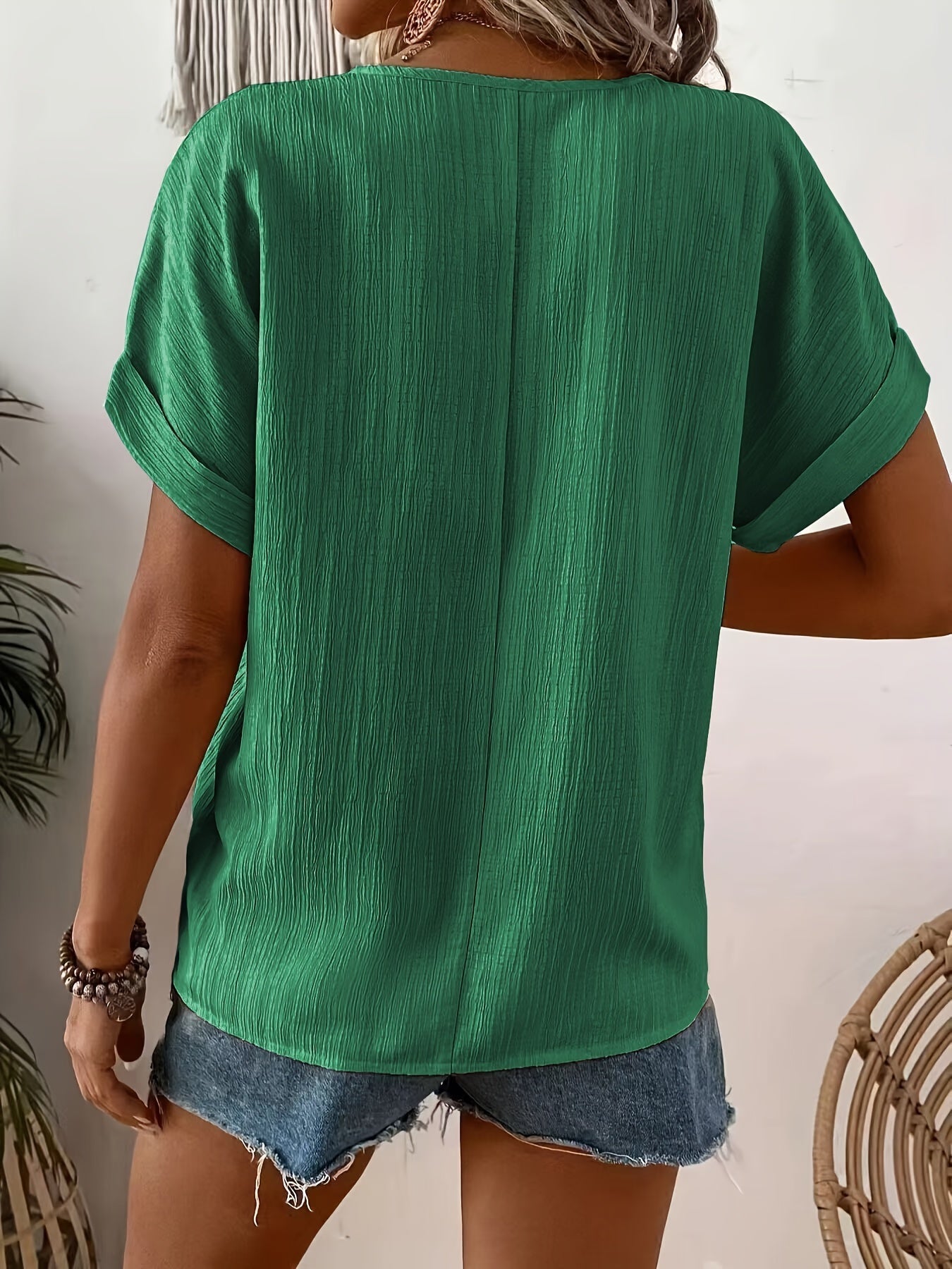 Elviera | Chic Breeze Button-Up Tee