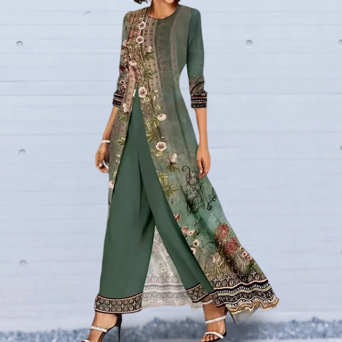 MiraLuxe | Stijlvolle 2-Delige Palazzo Set Dames