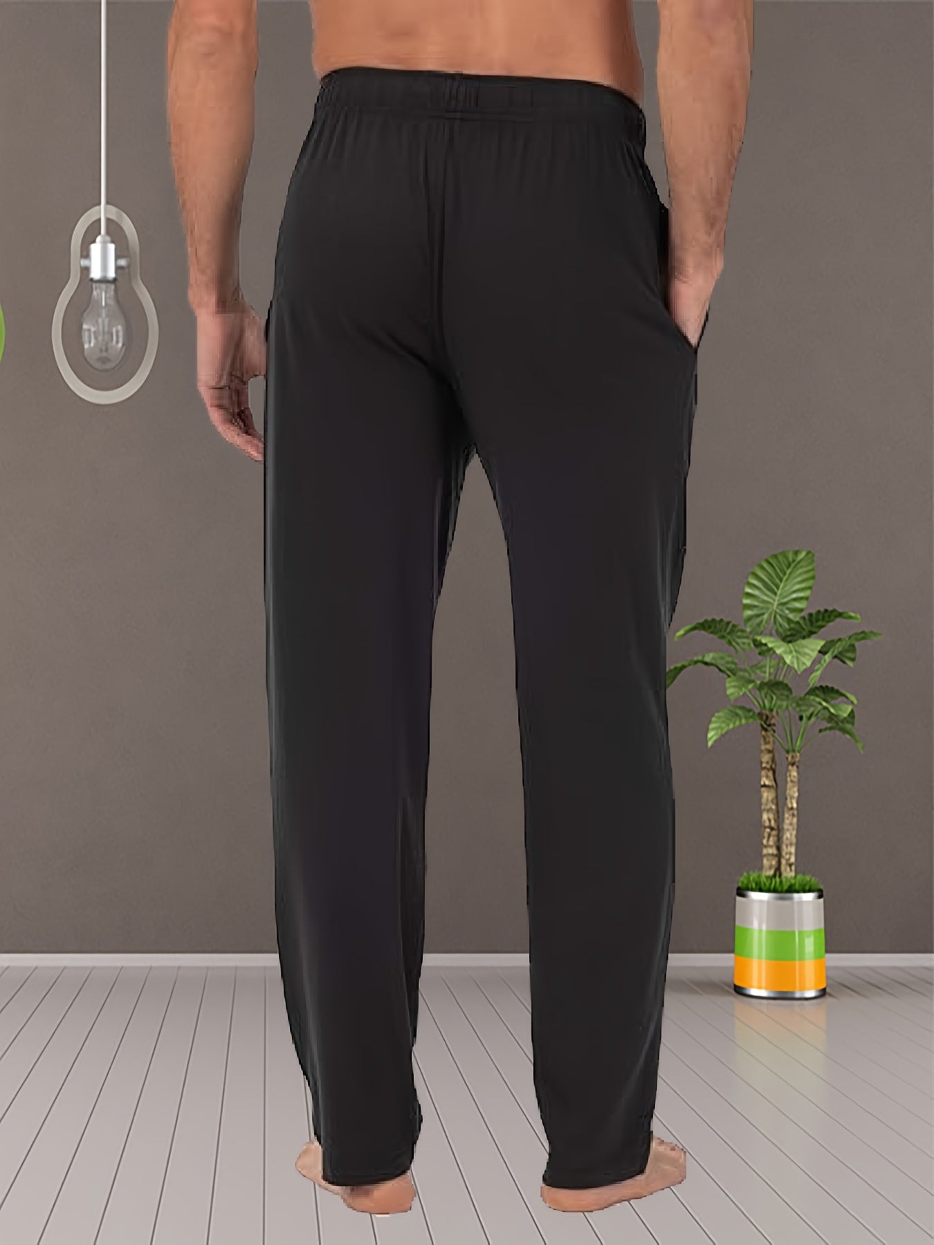 Matteo | Comfortabele heren pyjamabroek in effen kleur