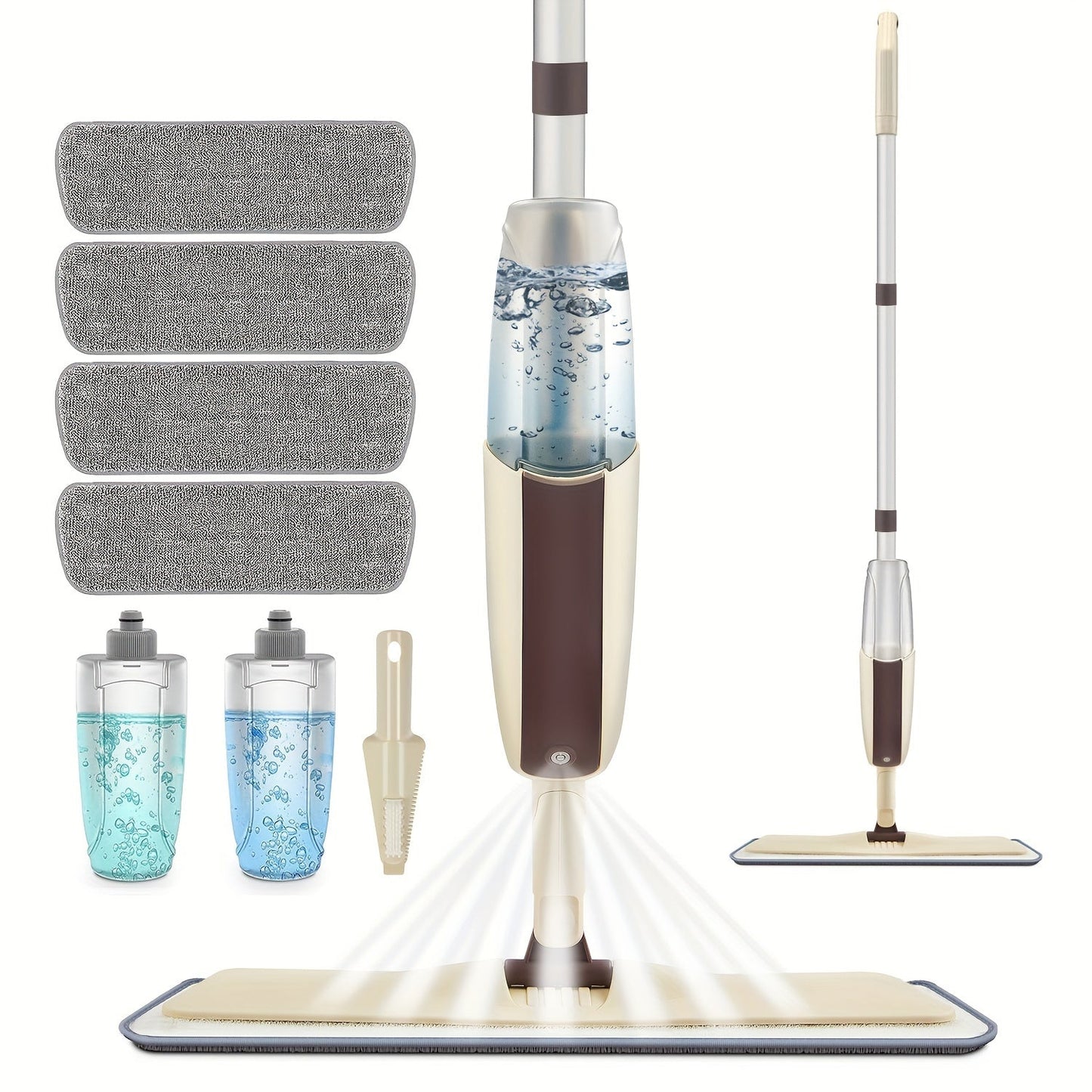 GlideMop | 360° Spray Mop met Herbruikbare Microvezel Pads