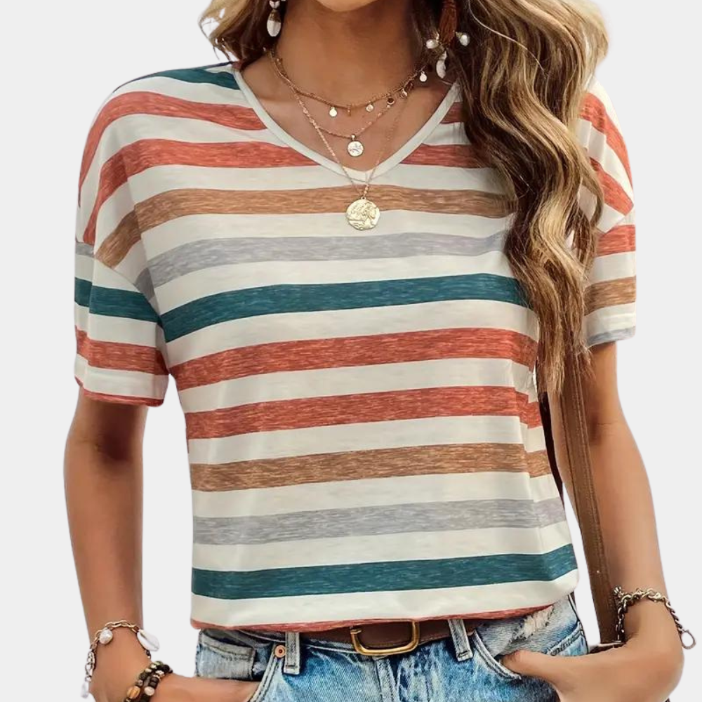 Strivana | Klassieke charme gestreept T-shirt