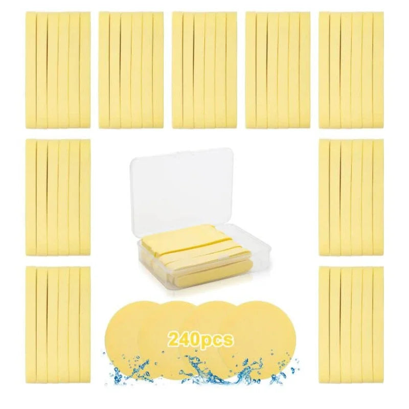 FacialSponges | Samengeperste ronde gezichtsreinigingssponsjes
