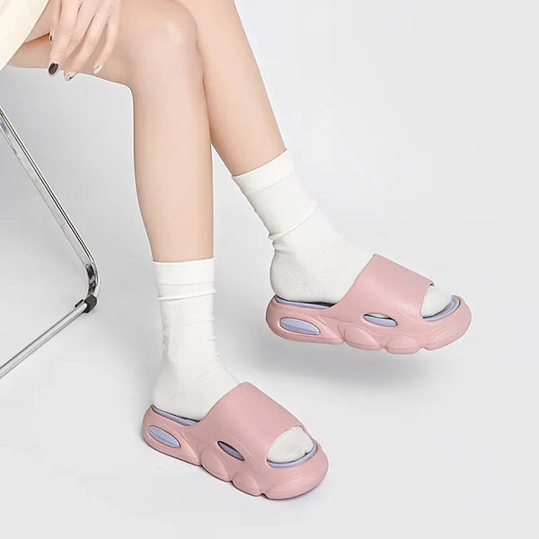GlideStep | Modieuze plateauslippers voor buiten - gedempt comfort, slipvastheid en een minimalistisch ontwerp