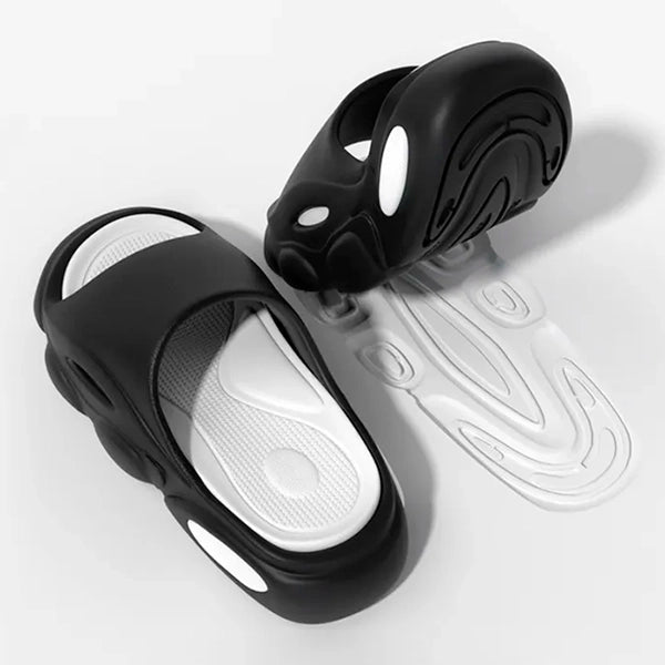 GlideStep | Modieuze plateauslippers voor buiten - gedempt comfort, slipvastheid en een minimalistisch ontwerp