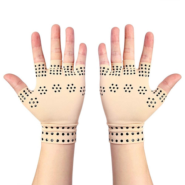 FlexiMag | Vingerloze Magnetische Compressiehandschoenen voor Artritis