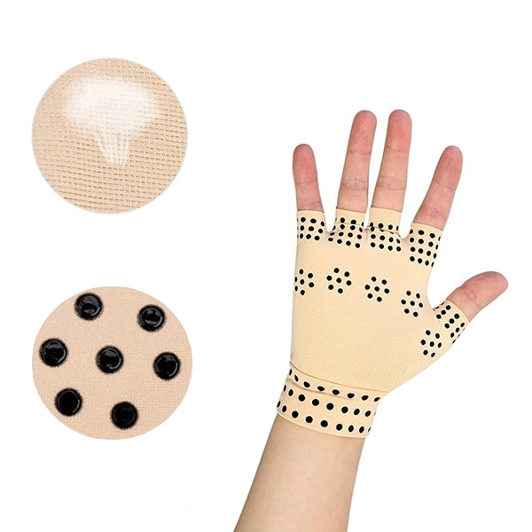 FlexiMag | Vingerloze Magnetische Compressiehandschoenen voor Artritis