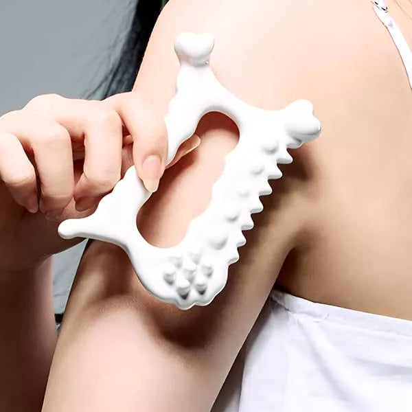 GlowEase | Keramisch Gua Sha massagehulpmiddel voor een stralende en verjongde huid