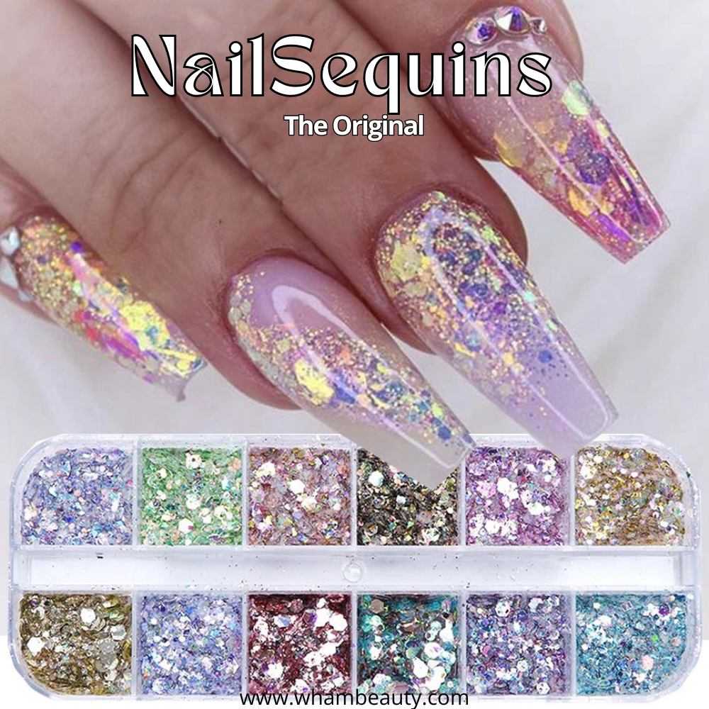 NailSequins | Spiegel Iridescent Gemengde Hexagon Nail Glitter Pailletten