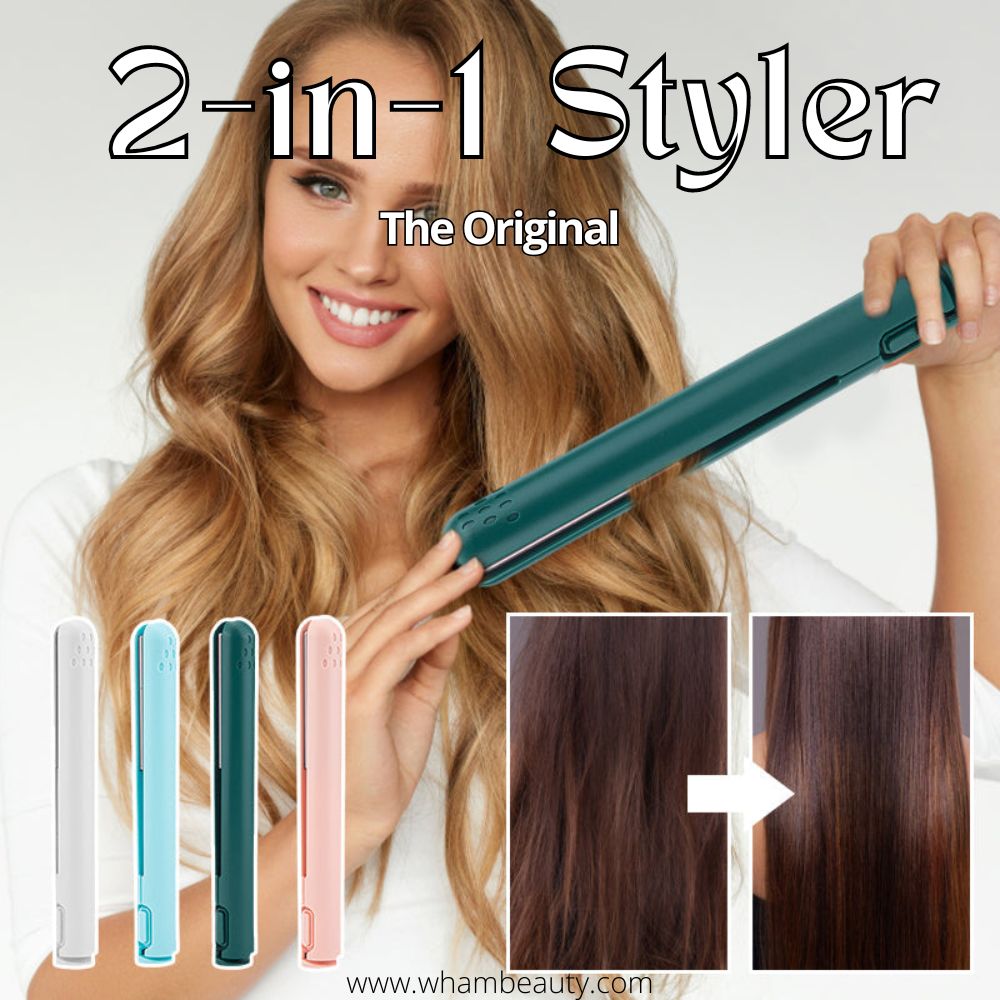 2-in-1 Styler - Krultang en stijltang in zakformaat