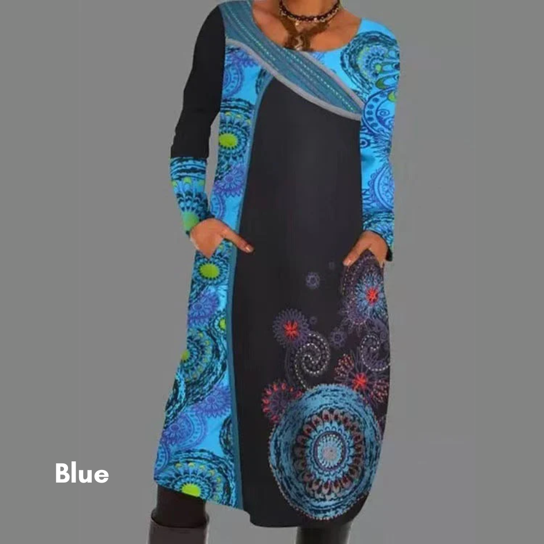 Ethnovelle | Elegante jurk met etnisch patroon