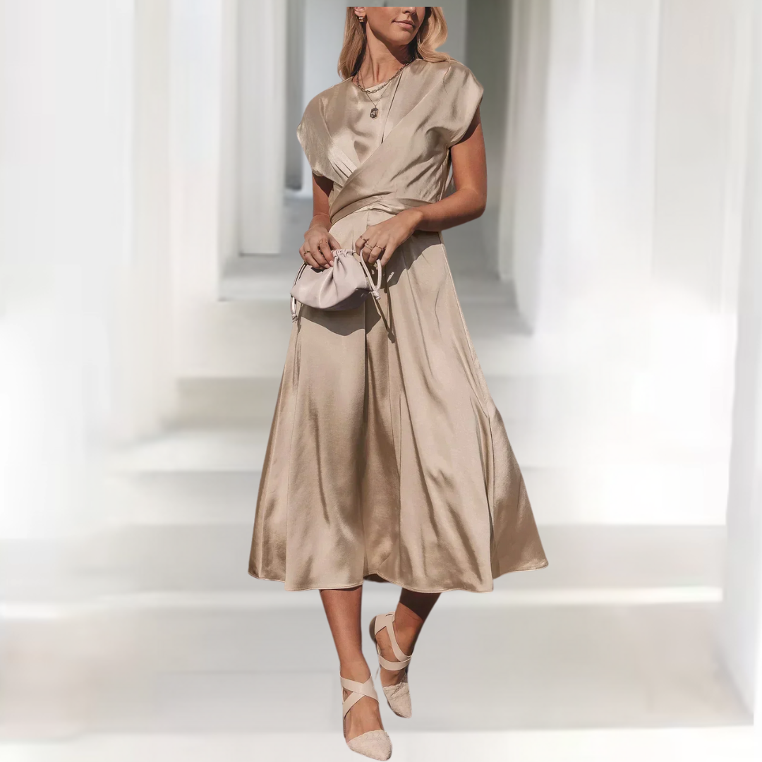 Evangel | Luxe allure satijnen feestjurk