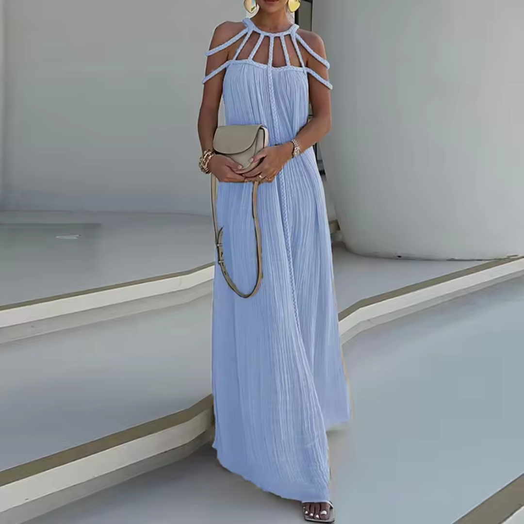 Bravellea | De gedrapeerde Muse Maxi Dress