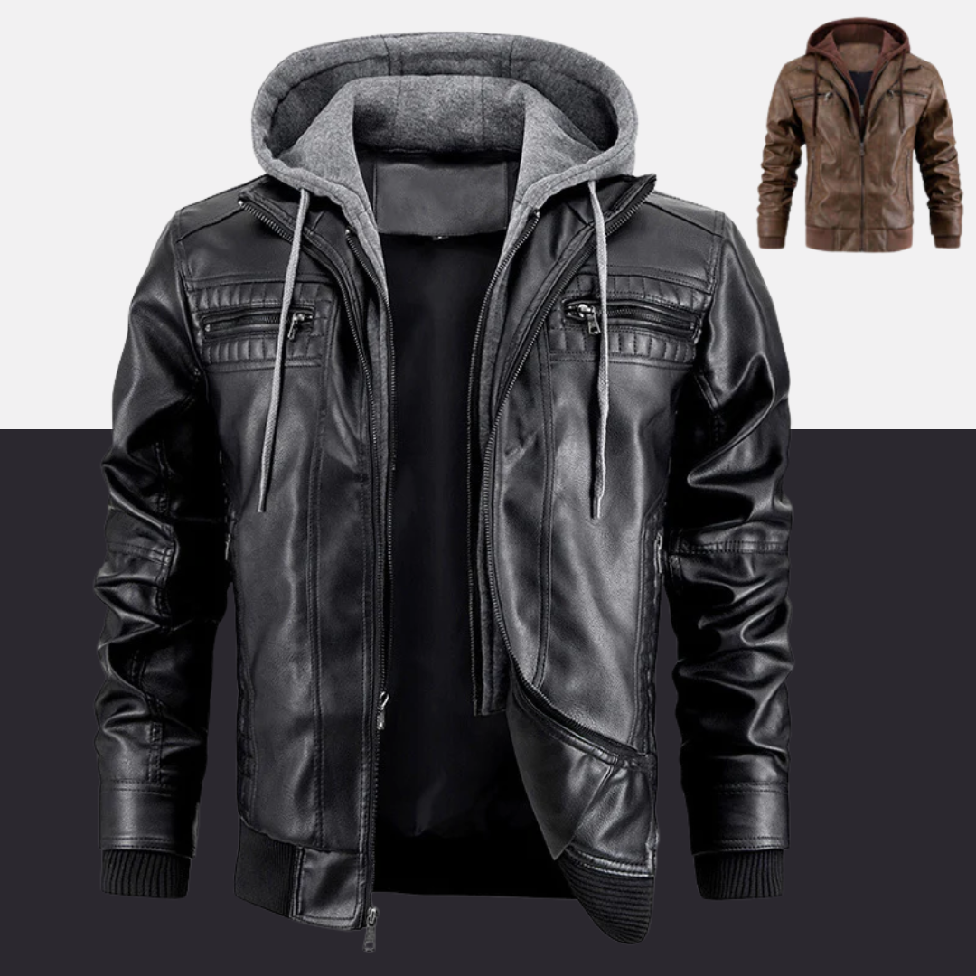 Velmorn | Luxe leren winterjas voor mannen