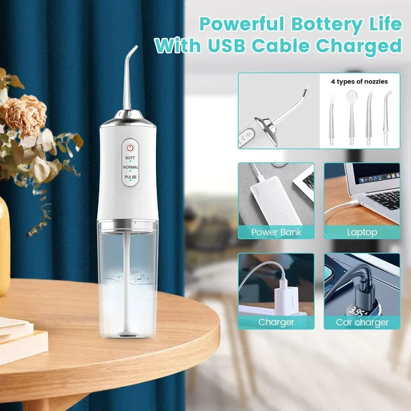 OralIrrigator | Draagbare tandheelkundige waterflosser mondelinge irrigator