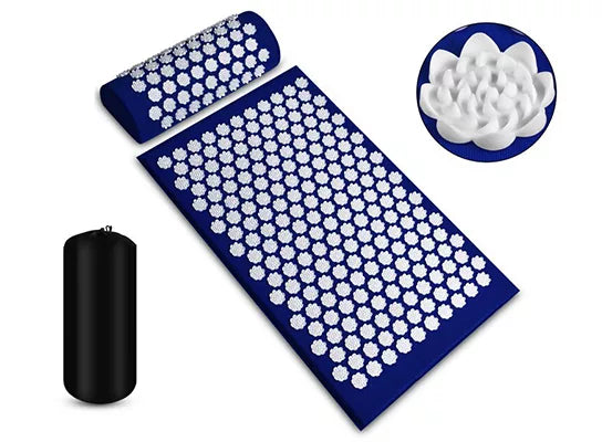 RevivaMat | Therapeutische Acupressuur Spike Mat & Kussen voor Stressverlichting, Pijnvermindering & Beter Slapen