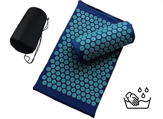 RevivaMat | Therapeutische Acupressuur Spike Mat & Kussen voor Stressverlichting, Pijnvermindering & Beter Slapen