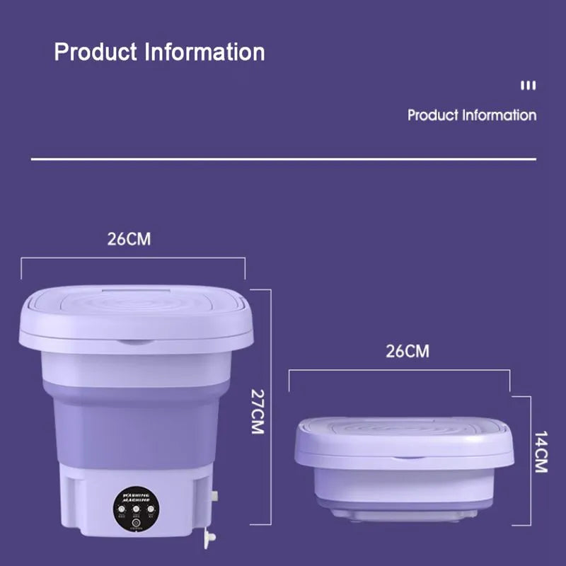 PureSpin | Opvouwbare Mini Wasmachine