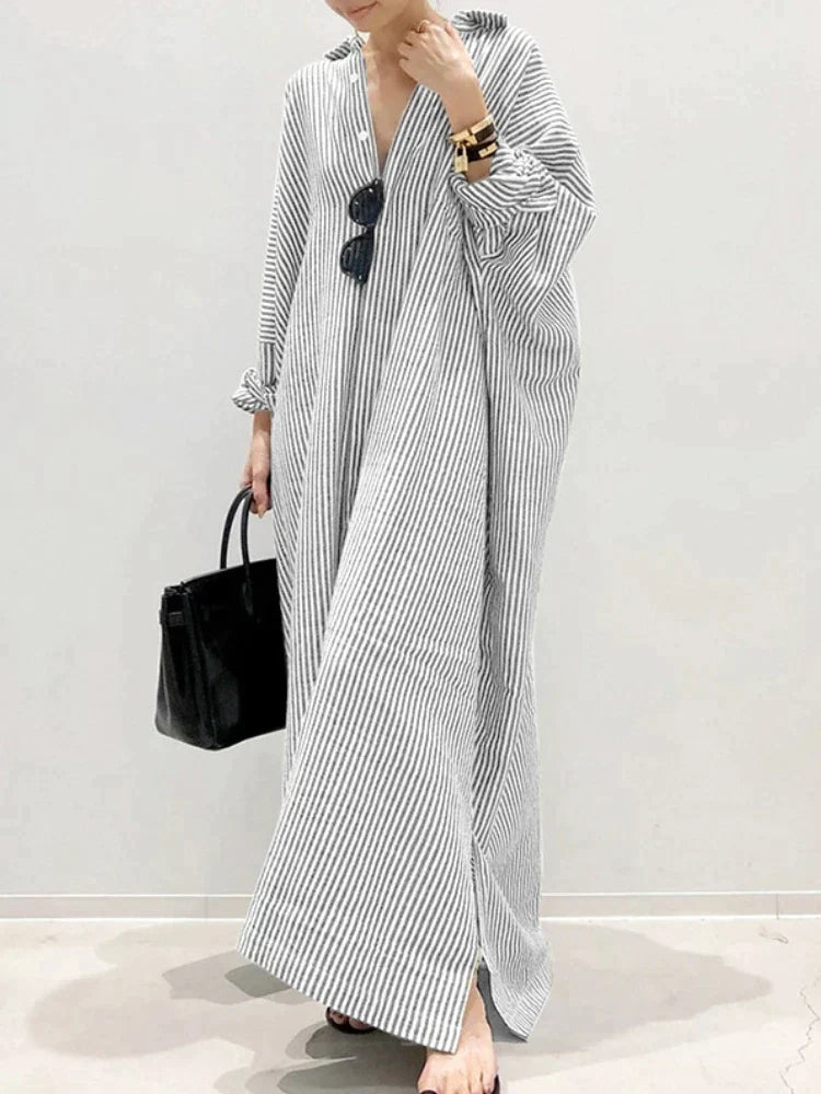 Skye | Gestreepte modejurk