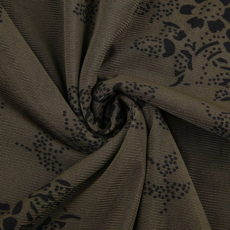 Maevra | Vintage kanten jurk met bloemenmotief en doorzichtige cover-up