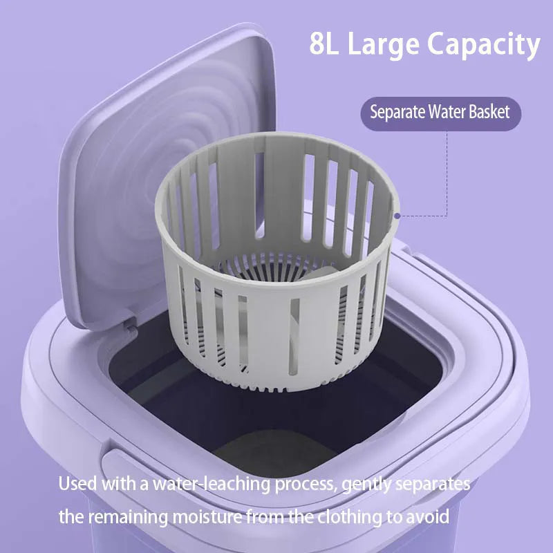 PureSpin | Opvouwbare Mini Wasmachine