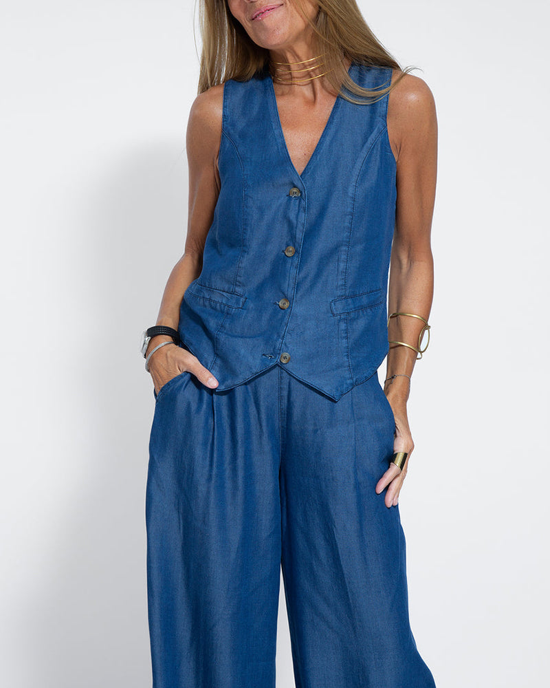 Ravela | Elegante 2-Delige Set Top & Wijde Broek
