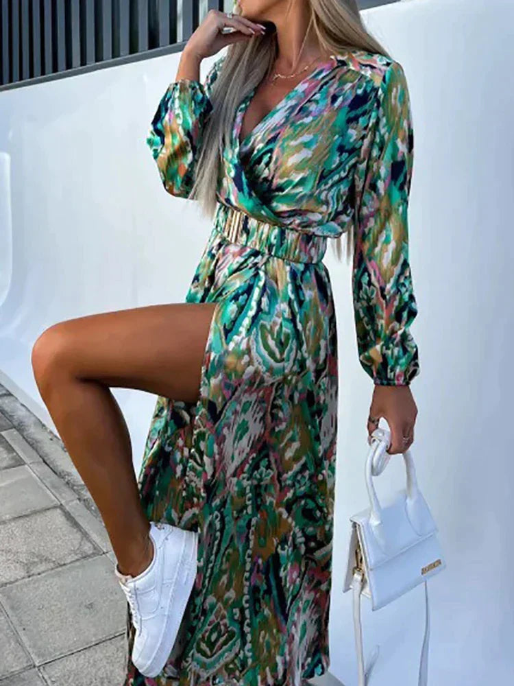Maravelle | Boho Glam Jurk met hoge glans