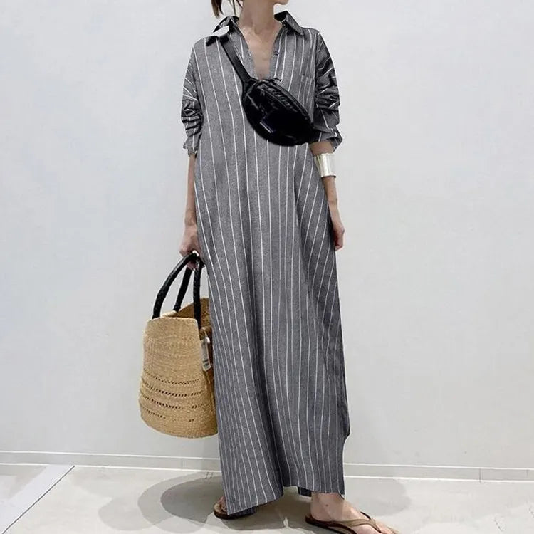 Skye | Gestreepte modejurk