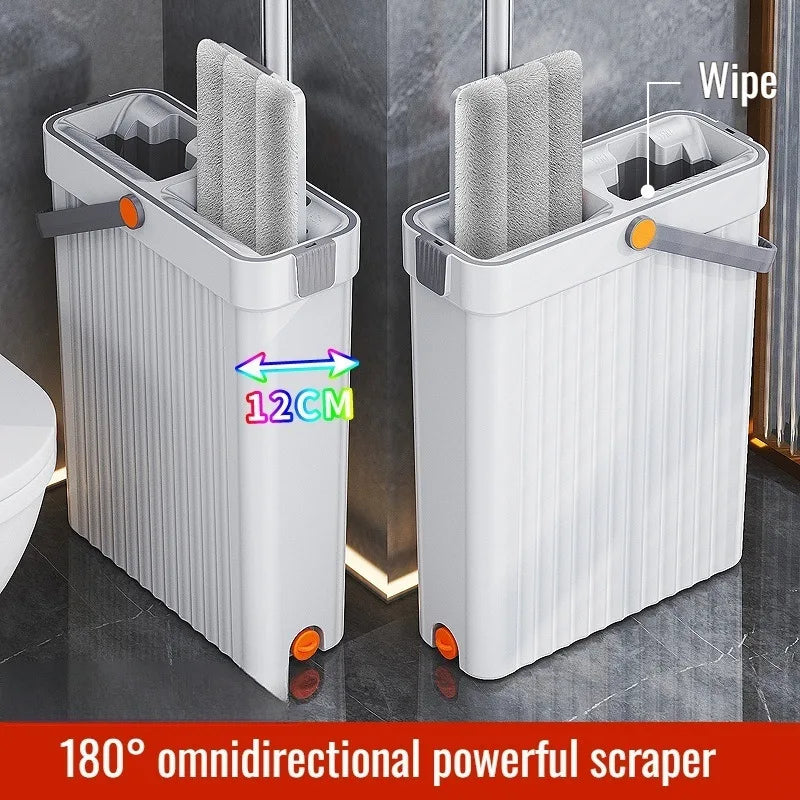 FlexiMop | Ultradunne zelfoprollende mop - Lichtgewicht, efficiënt en zonder geknoei