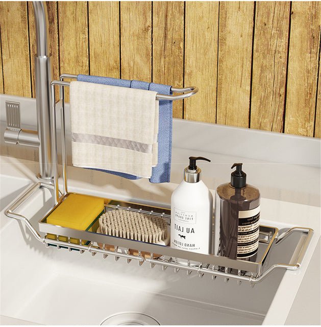 SinkSavvy | Adjustable Telescopic Sink Organizer