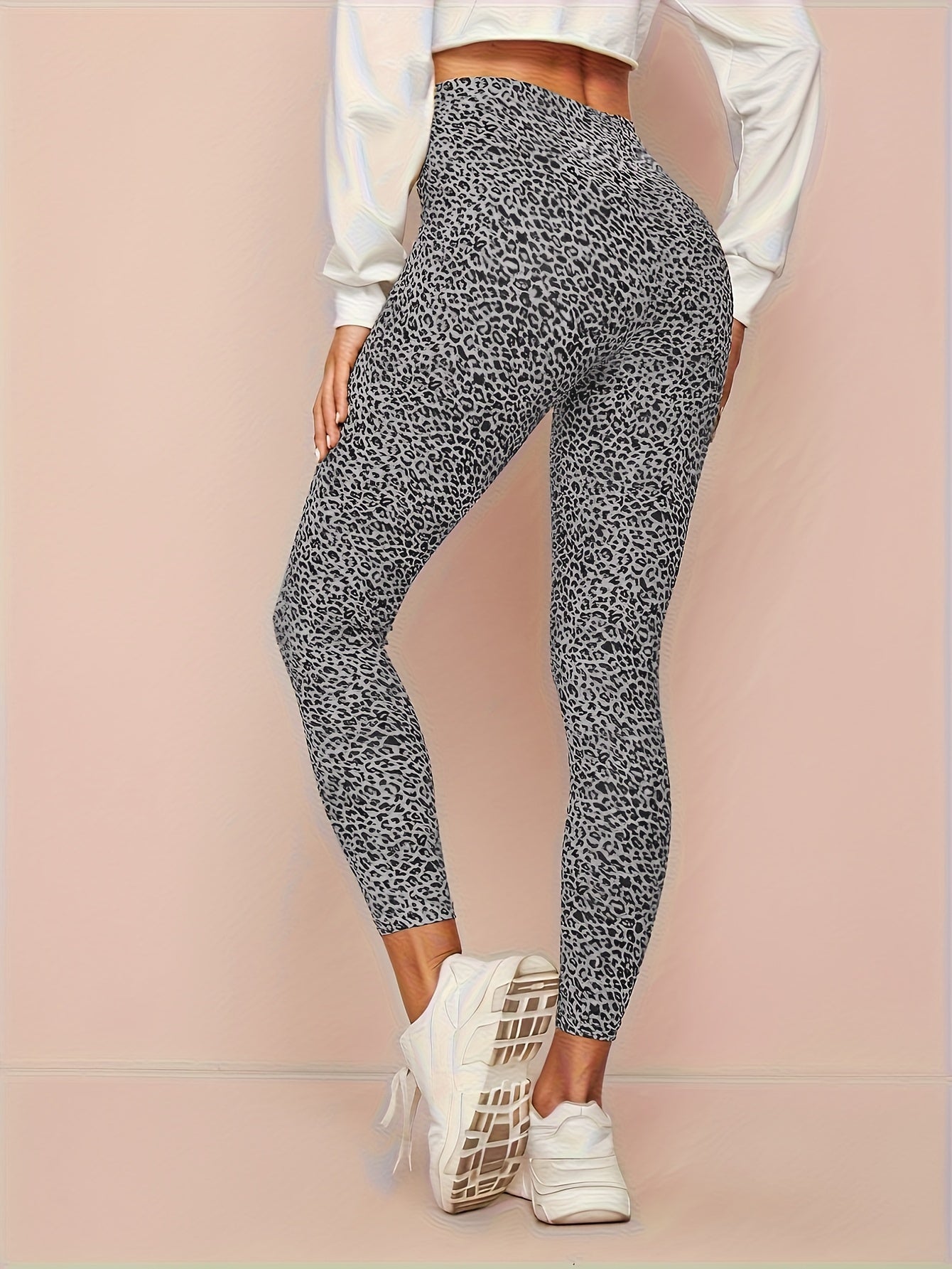 Luna | Legging met luipaardprint en hoge taille