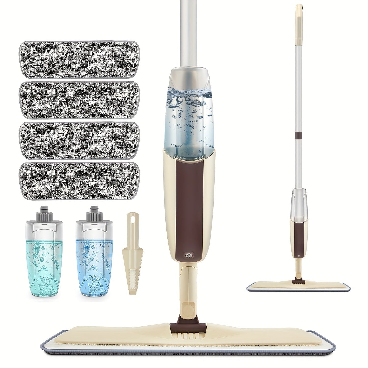 GlideMop | 360° Spray Mop met Herbruikbare Microvezel Pads