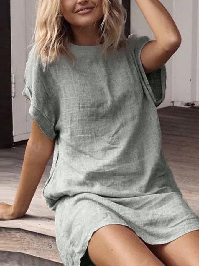 Aelura | Luchtige Luxe Linnen Jurk